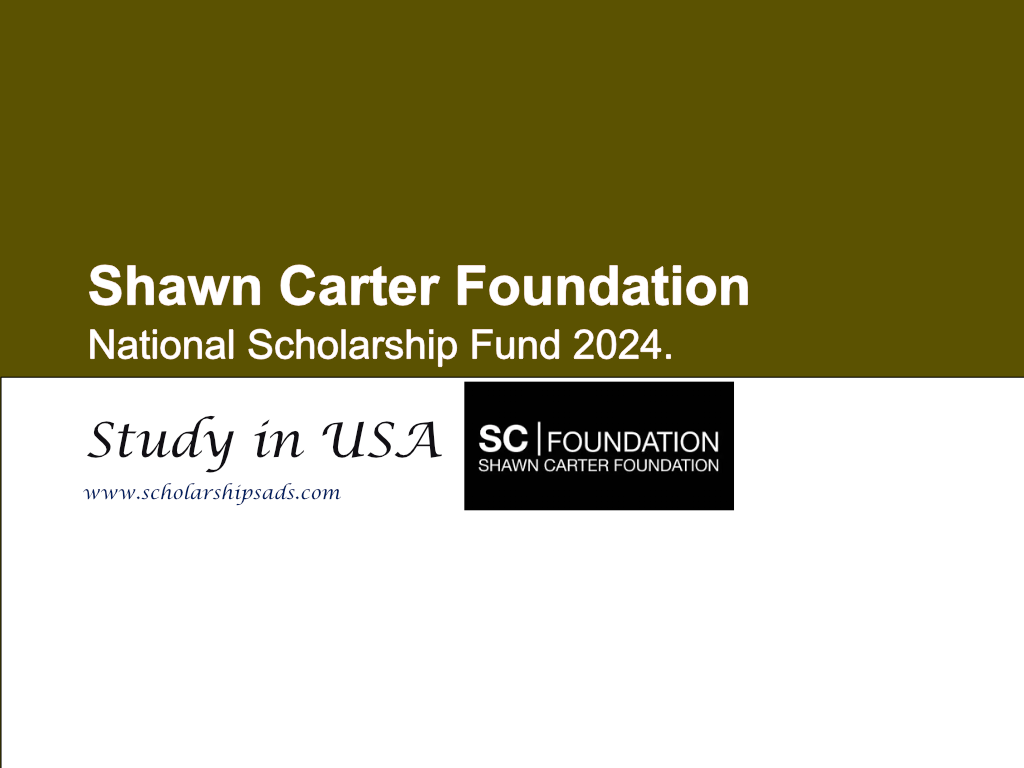 Shawn Carter Foundation USA National Scholarship Fund 2024.