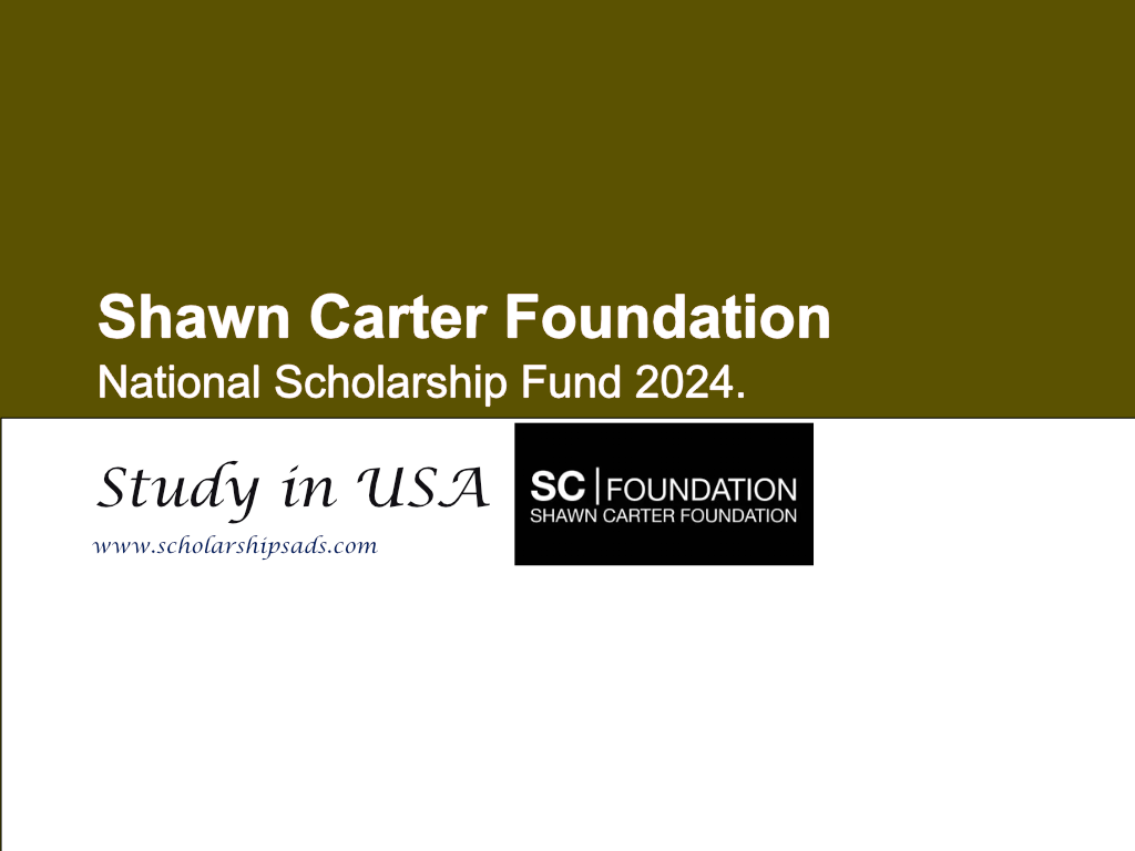  Shawn Carter Foundation USA National Scholarships. 