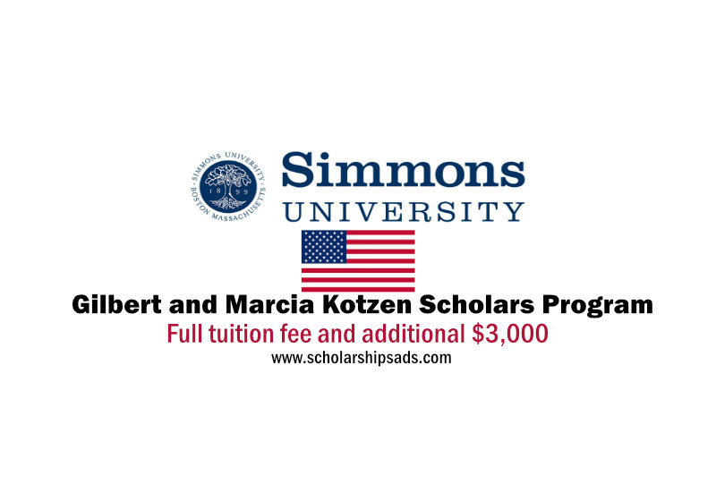 Simmons University in Massachusetts USA Fully Funded Kotzen Scholarships.