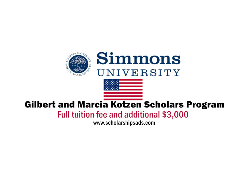  Simmons University in Massachusetts USA Fully Funded Kotzen Scholarships. 