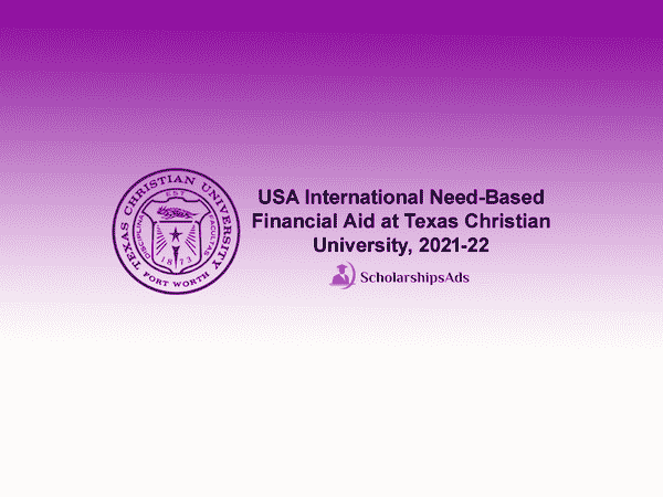 USA International Need-Based Financial Aid at Texas Christian University, 2021-22