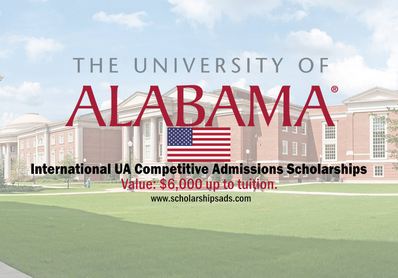 2023 International UA Competitive Admissions Scholarships.