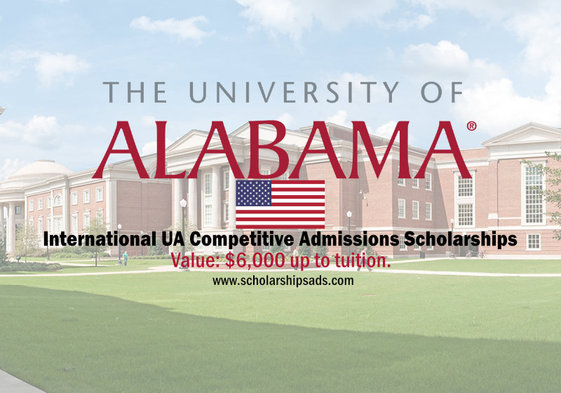  2023 International UA Competitive Admissions Scholarships. 