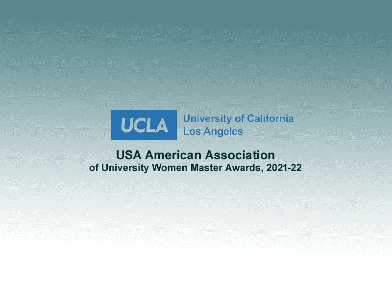  USA American Association of University Women Master Awards, 2021-22 