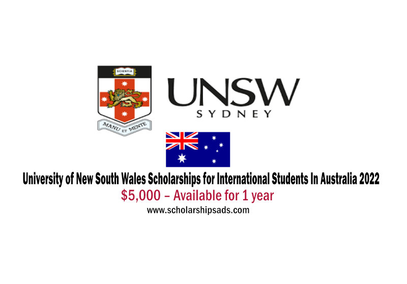  University of New South Wales Scholarships. 