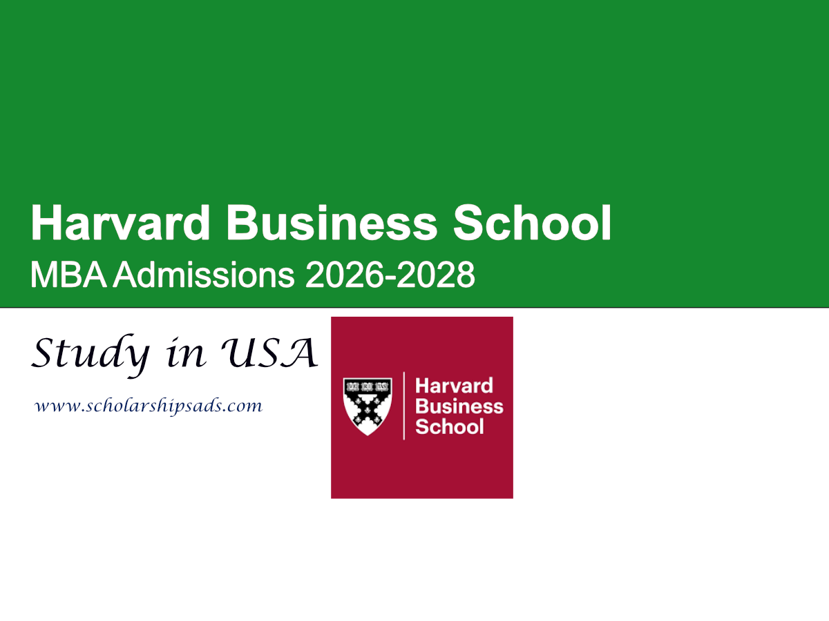 Harvard Business School USA MBA Scholarships 2026-2028