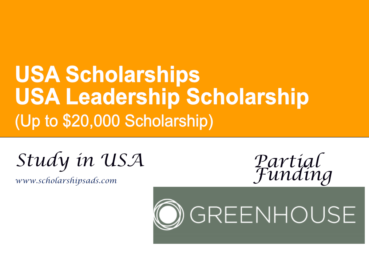 Greenhouse Scholars Whole Person College Program (Up to $20,000 Scholarship) | USA Leadership Scholarship