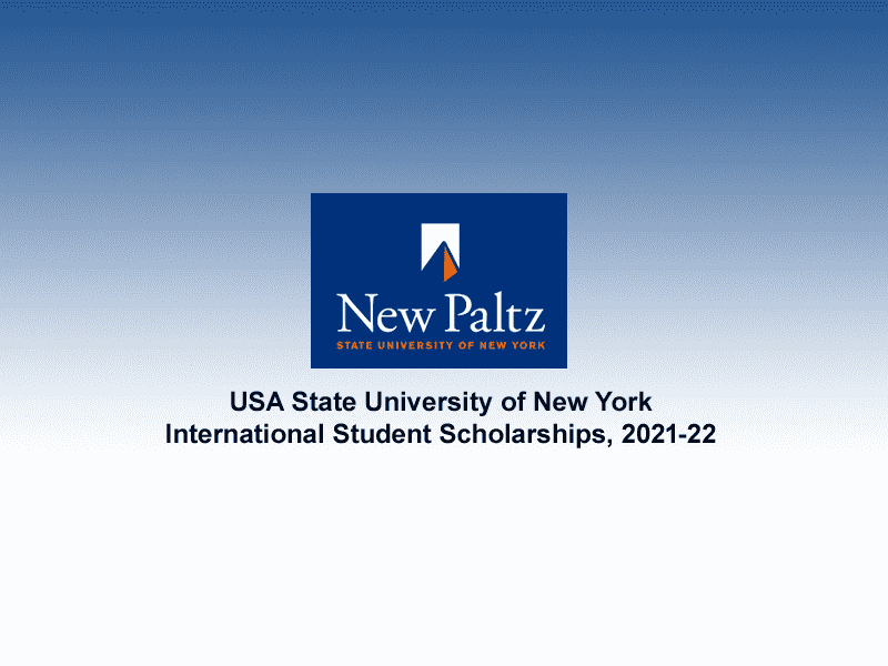 USA State University of New York International Student Scholarships.