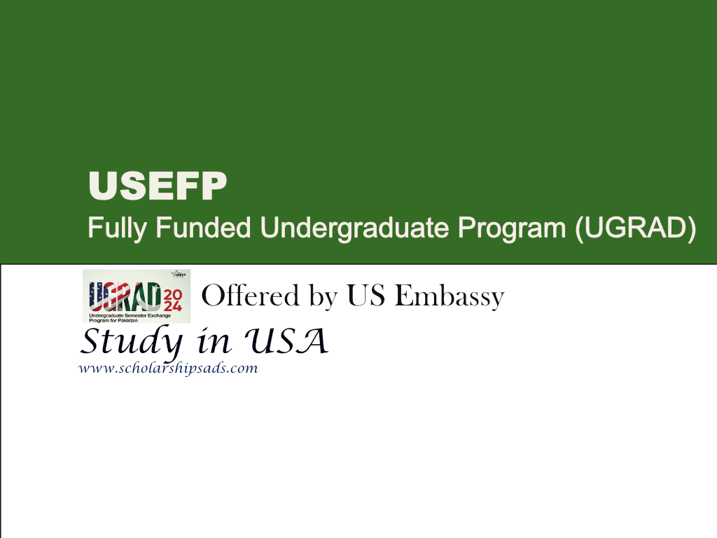 USEFP Global Undergraduate (UGRAD) Program, USA.