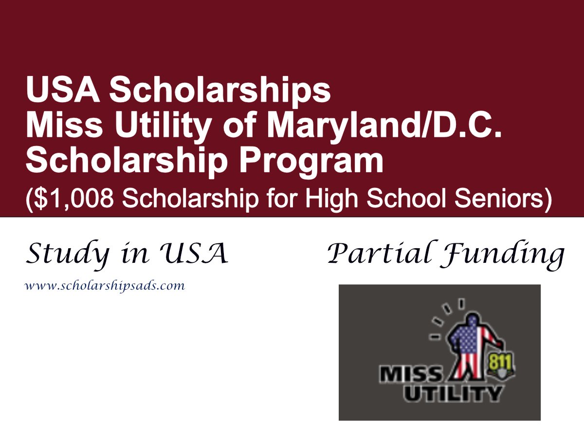 Miss Utility of Maryland/D.C. Scholarship Program ($1,008 Scholarship for High School Seniors)
