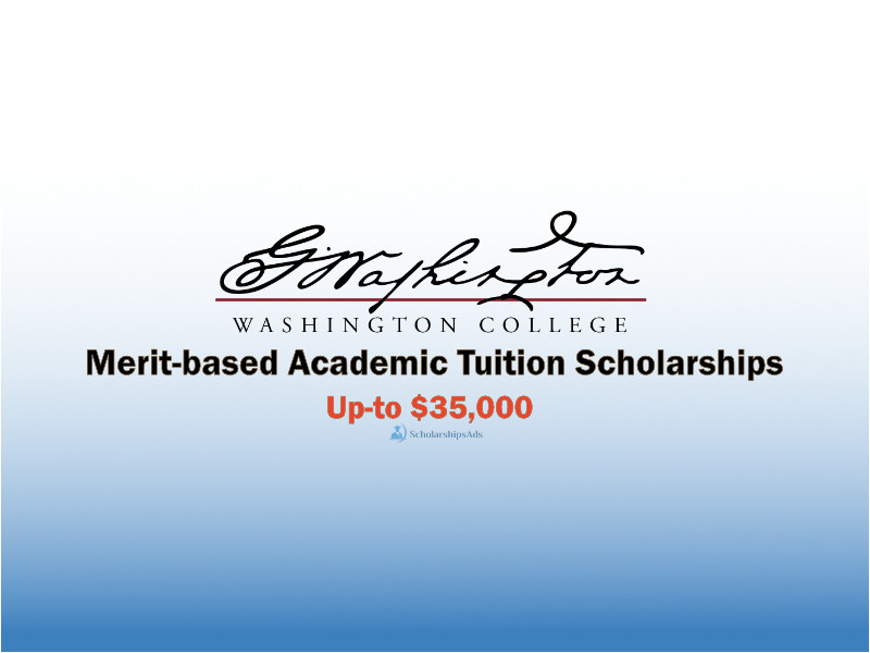 Washington College Merit-based Academic Tuition Scholarships, USA 2021-22