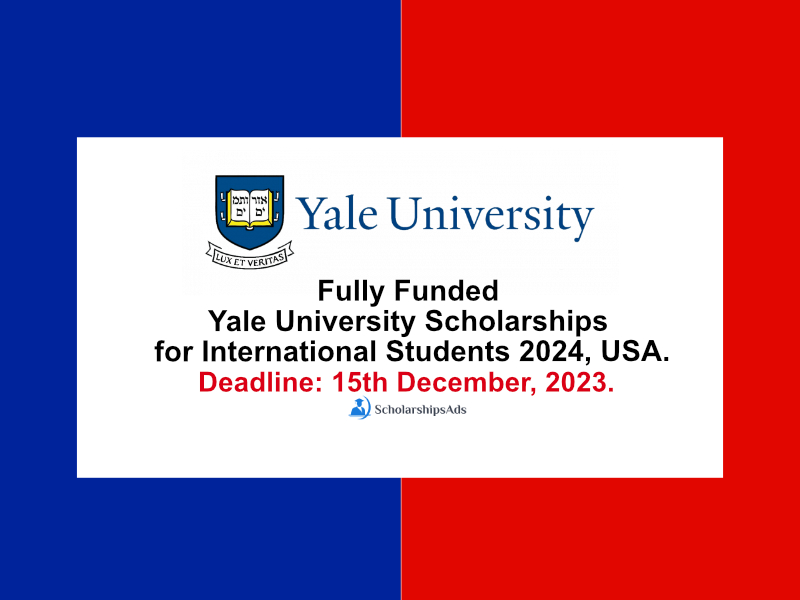 Fully Funded Yale University Scholarships for International Students 2024, Study in USA.