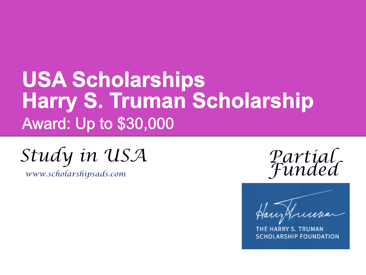 Harry S. Truman Scholarship 2027, USA