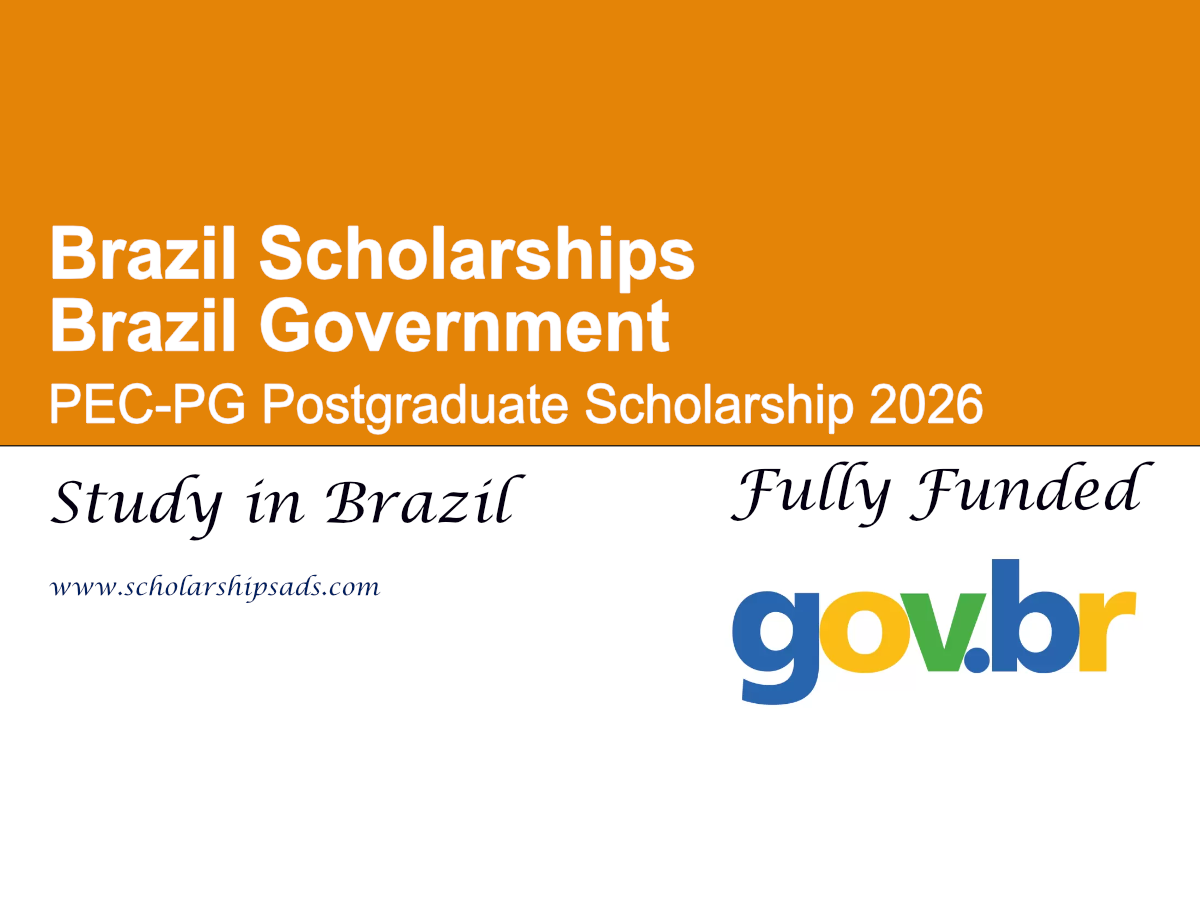 Brazil Government PEC-PG Postgraduate Scholarship 2026 (Fully Funded)