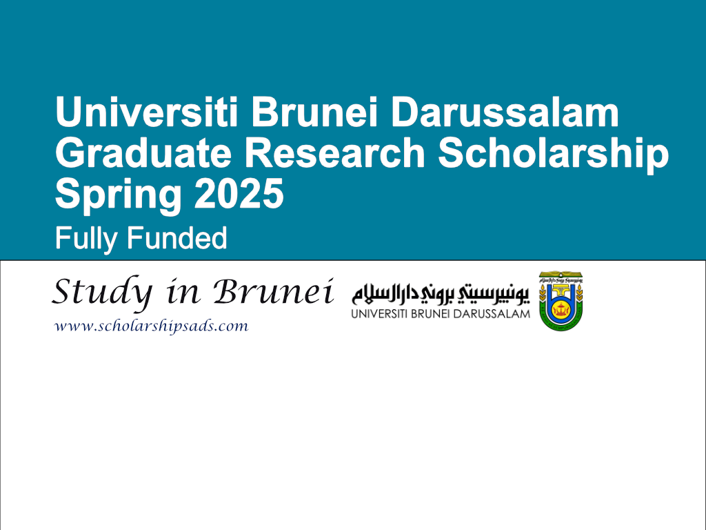 Universiti Brunei Darussalam Graduate Research Scholarship Spring 2025 (Fully Funded)