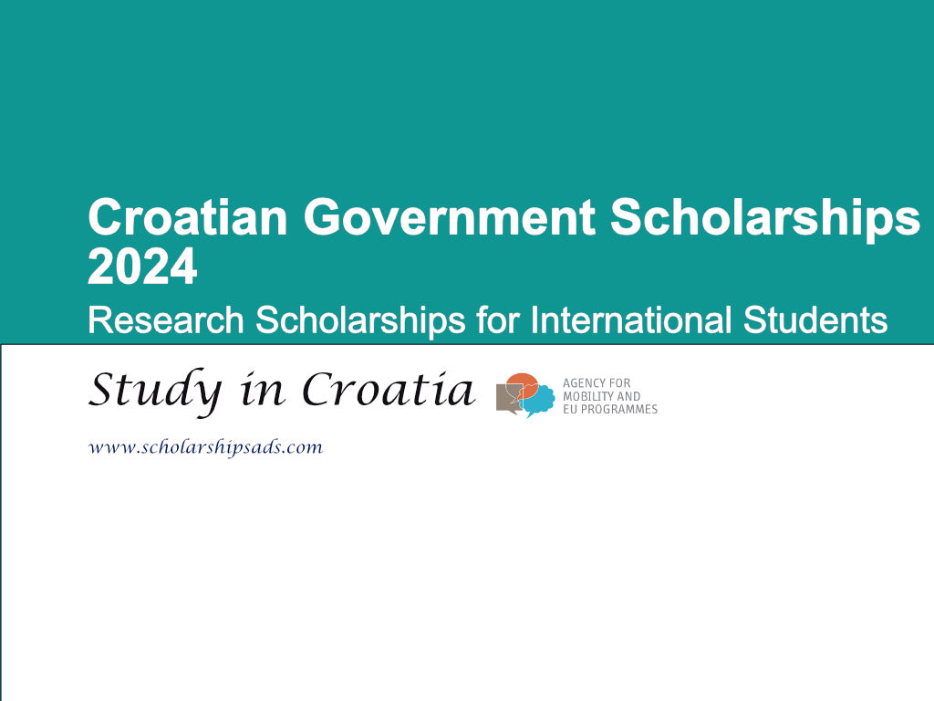 Croatian Government Scholarships.