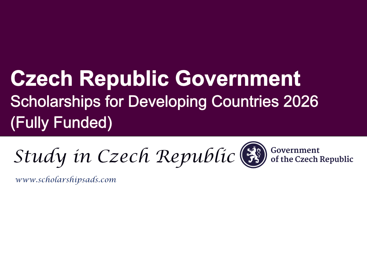 Czech Republic Government Scholarships for Developing Countries 2026 (Fully Funded)