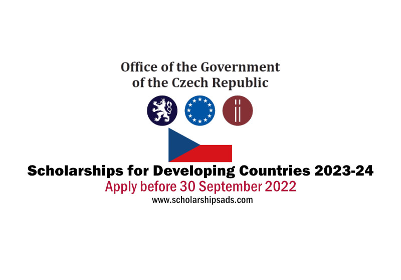  The Government of the Czech Republic Scholarships. 