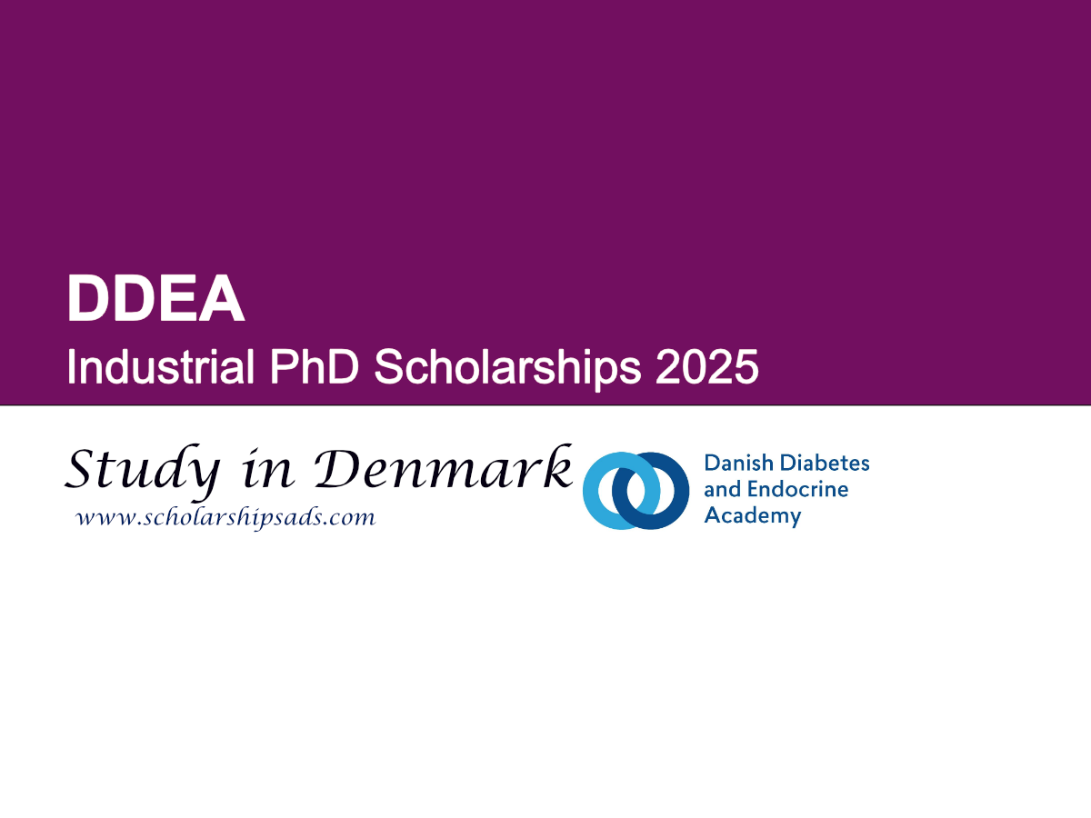 DDEA Denmark Industrial PhD Scholarships 2025