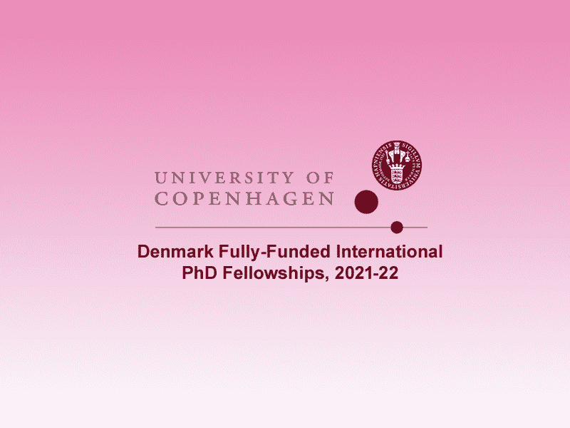  Denmark Fully-funded International PhD Fellowships, 2021-22 