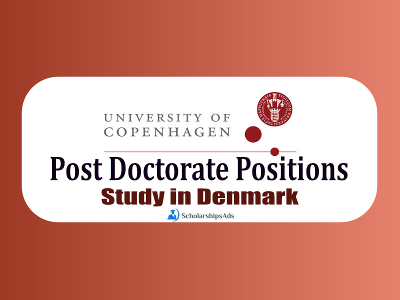  Post Doctorate Positions 2022 - University of Copenhagen, Denmark 