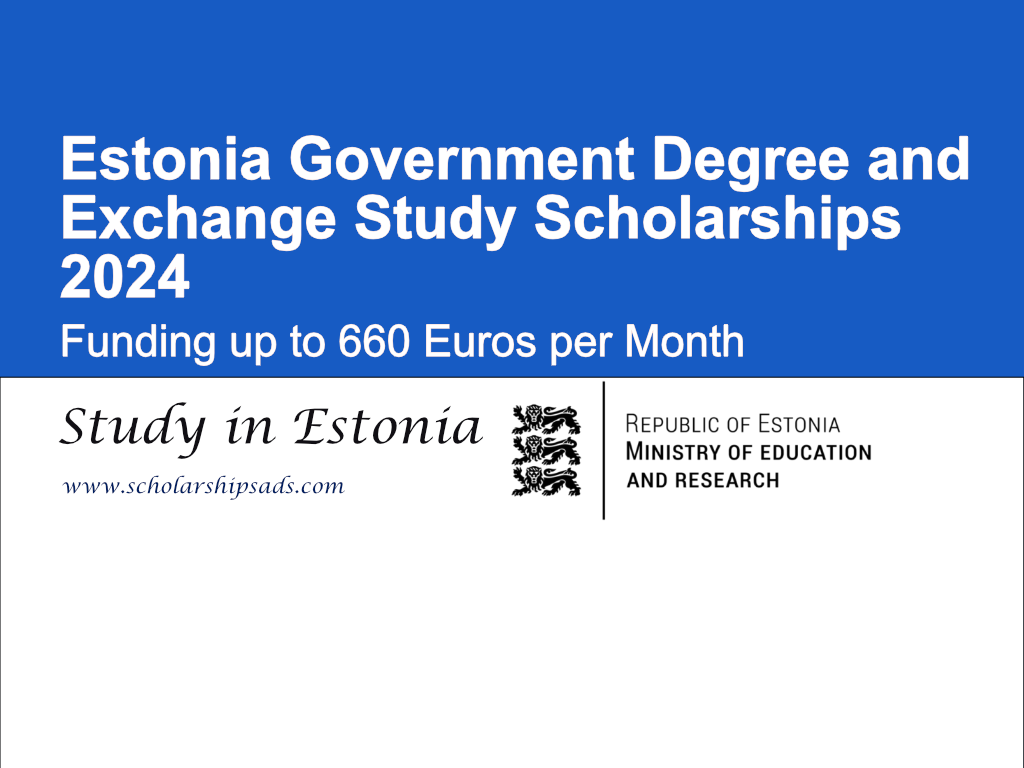 Estonia Government Degree and Exchange Study Scholarships 2024 (Study in Estonia)