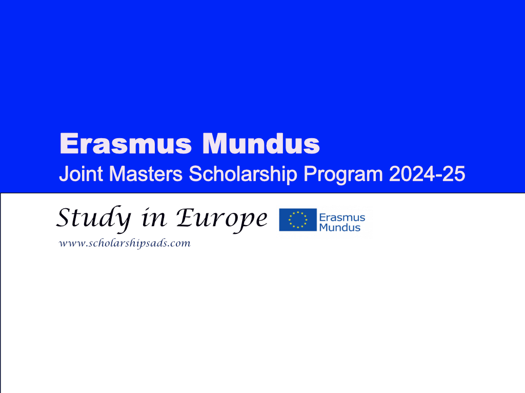  Erasmus Mundus Scholarships. 