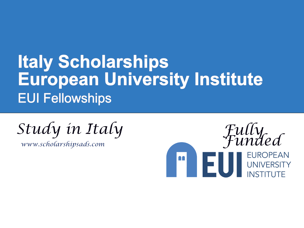 European University Institute Fellowship 2027, Italy