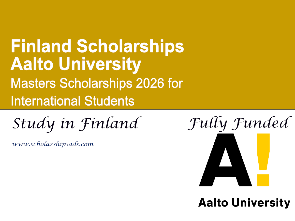 Finland Aalto University Masters Scholarships 2026 for International Students