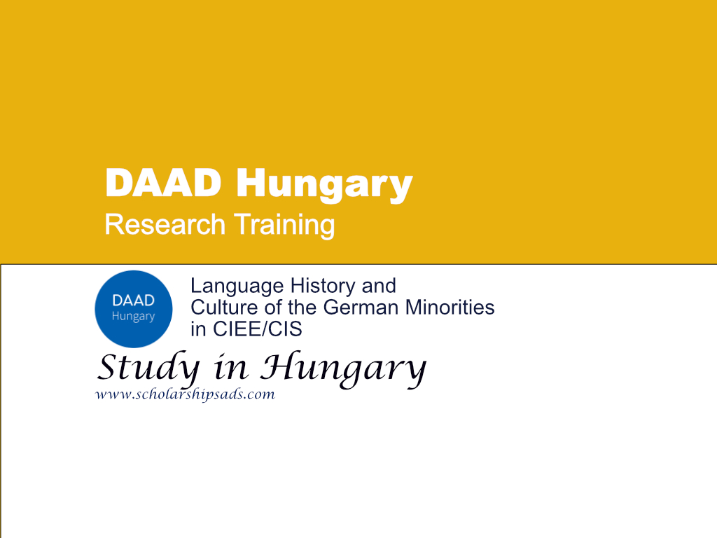  DAAD Hungary Training and Research Stays for International Students, Study in Hungary. 