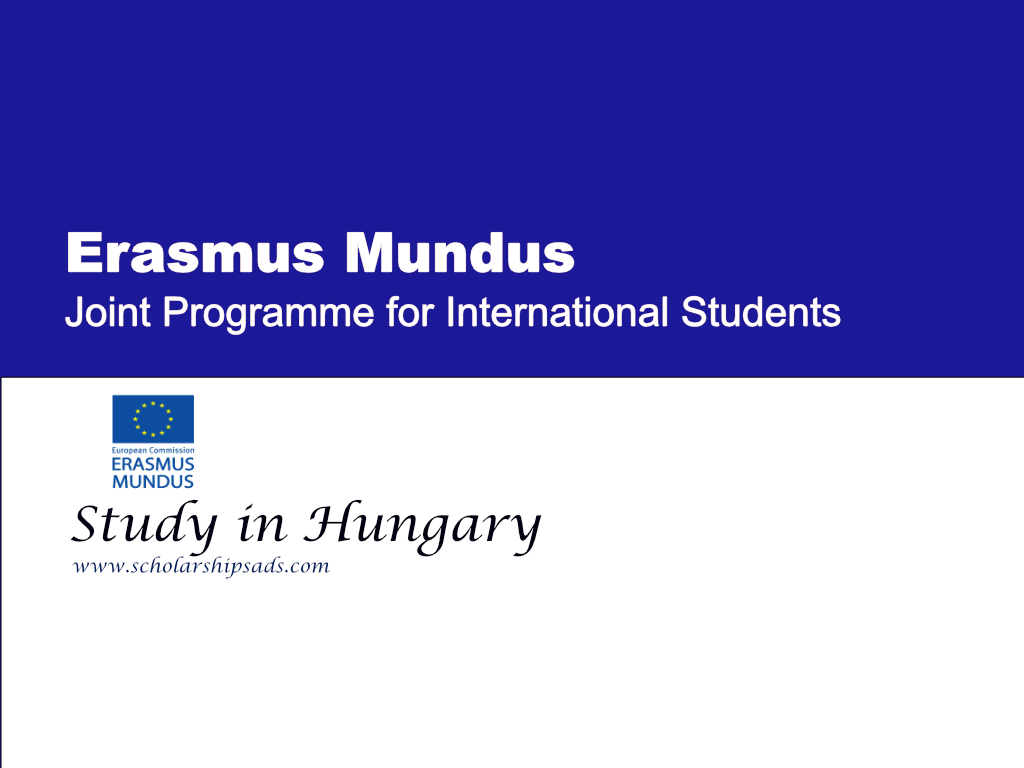  Erasmus Mundus Joint Programme for International Students, Study in Hungary. 