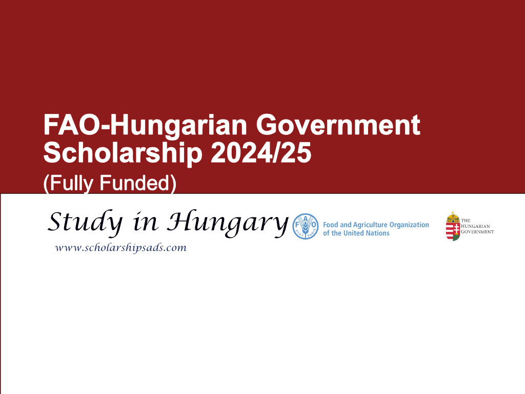  FAO-Hungarian Government Scholarships. 