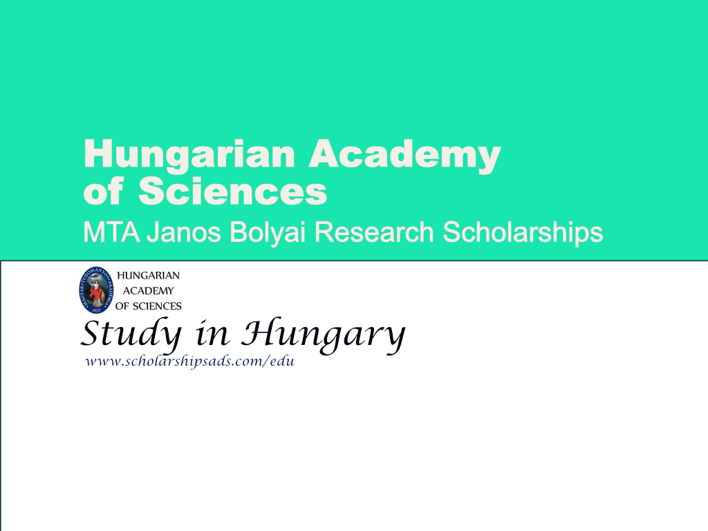 Hungarian Academy of Sciences MTA Janos Bolyai Research Scholarships.