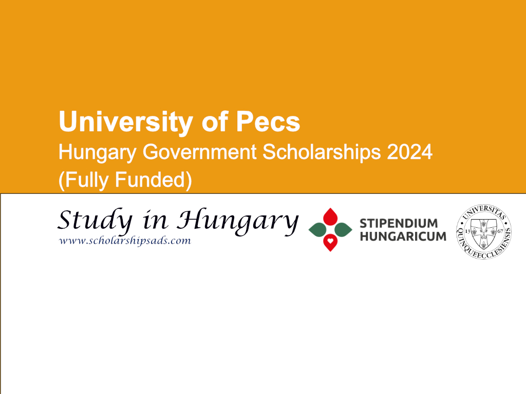 University of Pecs Hungary Government Scholarships 2024 in Hungary. (Fully Funded)