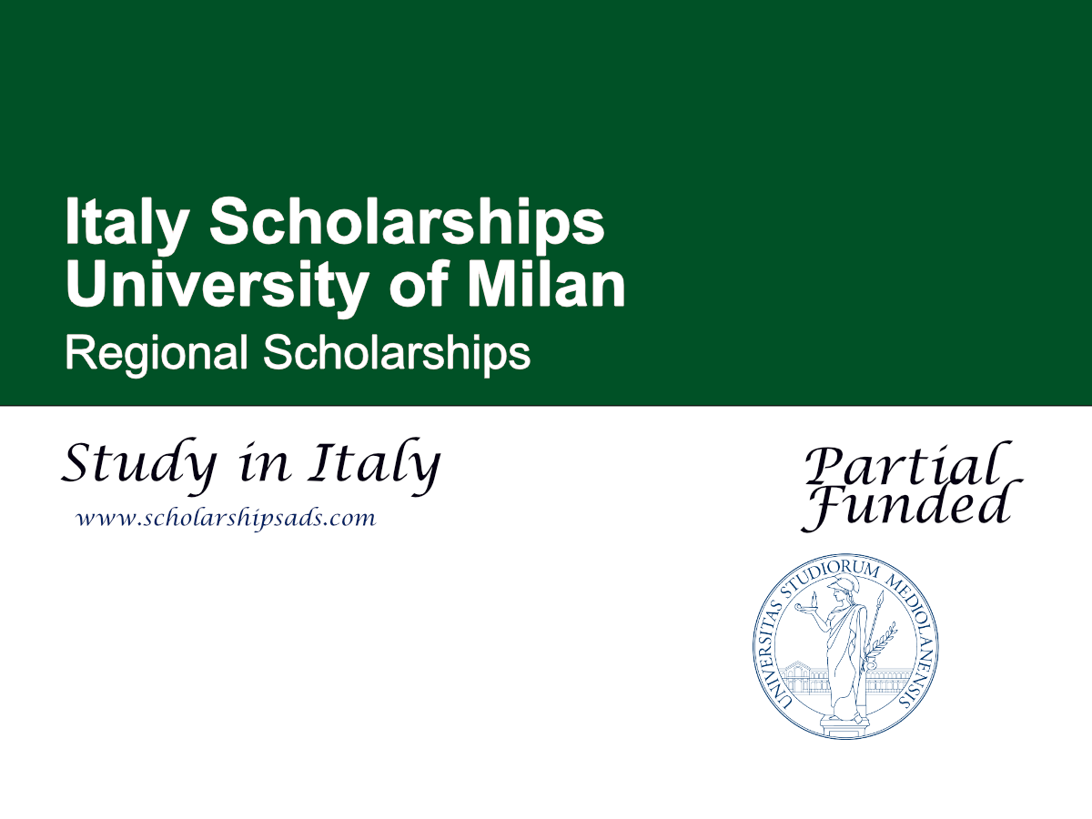 University of Milan Regional Scholarships 2027, Italy