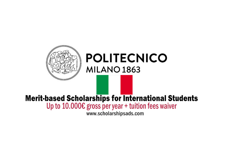 Polytechnic University of Milan Italy Merit-based Scholarships 2022/2023