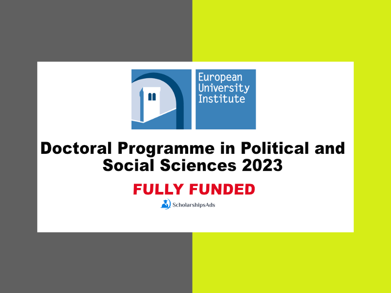 Doctoral Programme in Political and Social Sciences 2023