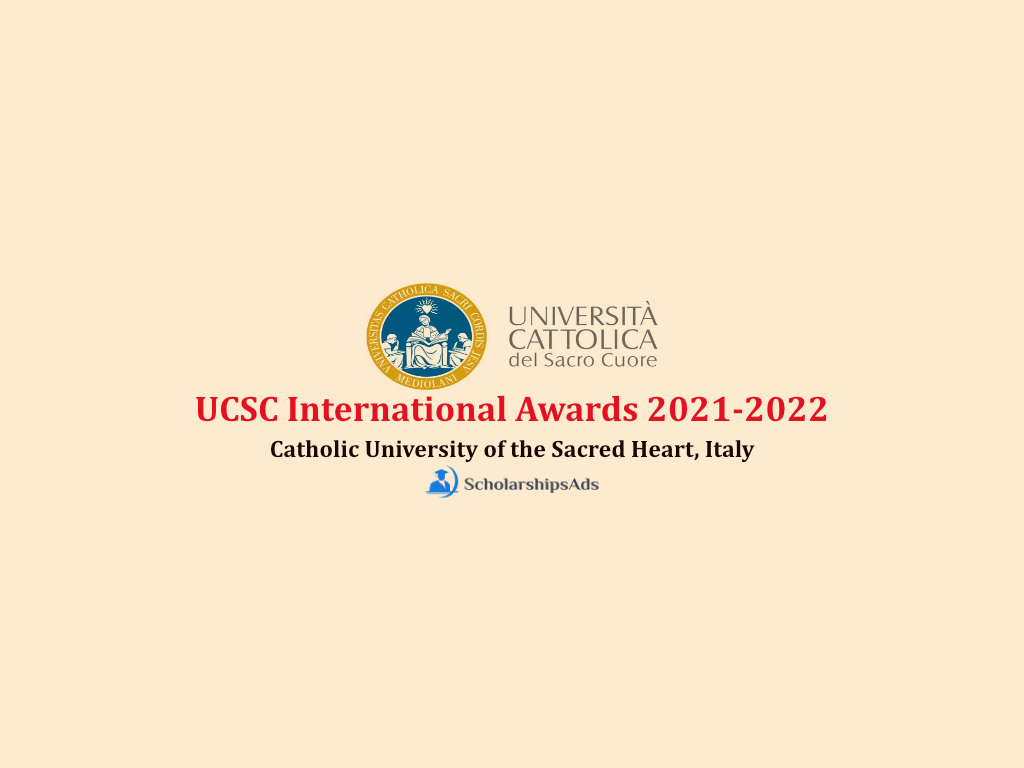  Italy UCSC international awards at Catholic University of the Sacred Heart 2021-2022 