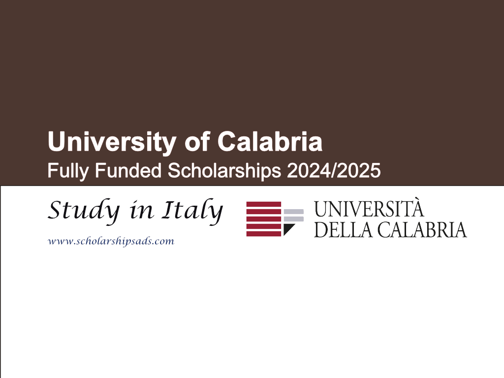 University of Calabria Scholarships.