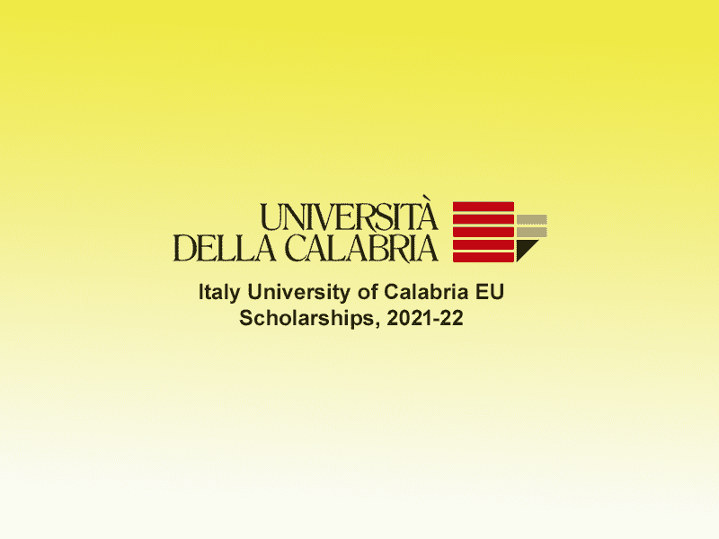 Italy University of Calabria EU Scholarships.