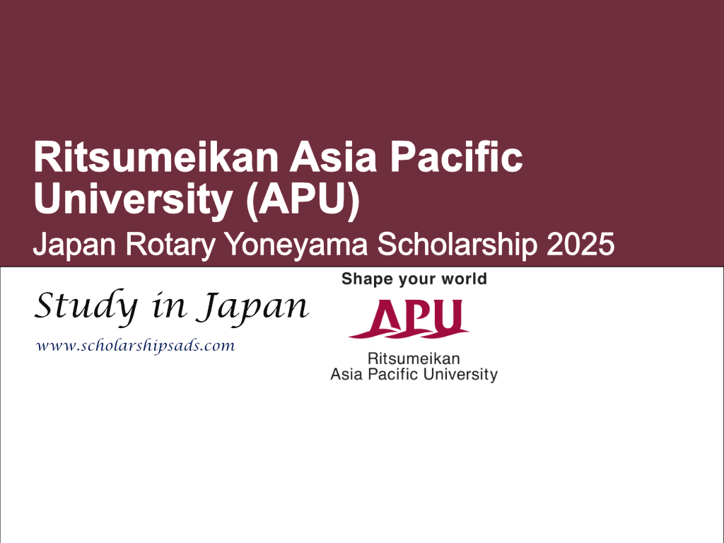 Ritsumeikan Asia Pacific University (APU) Japan Rotary Yoneyama Scholarship 2025