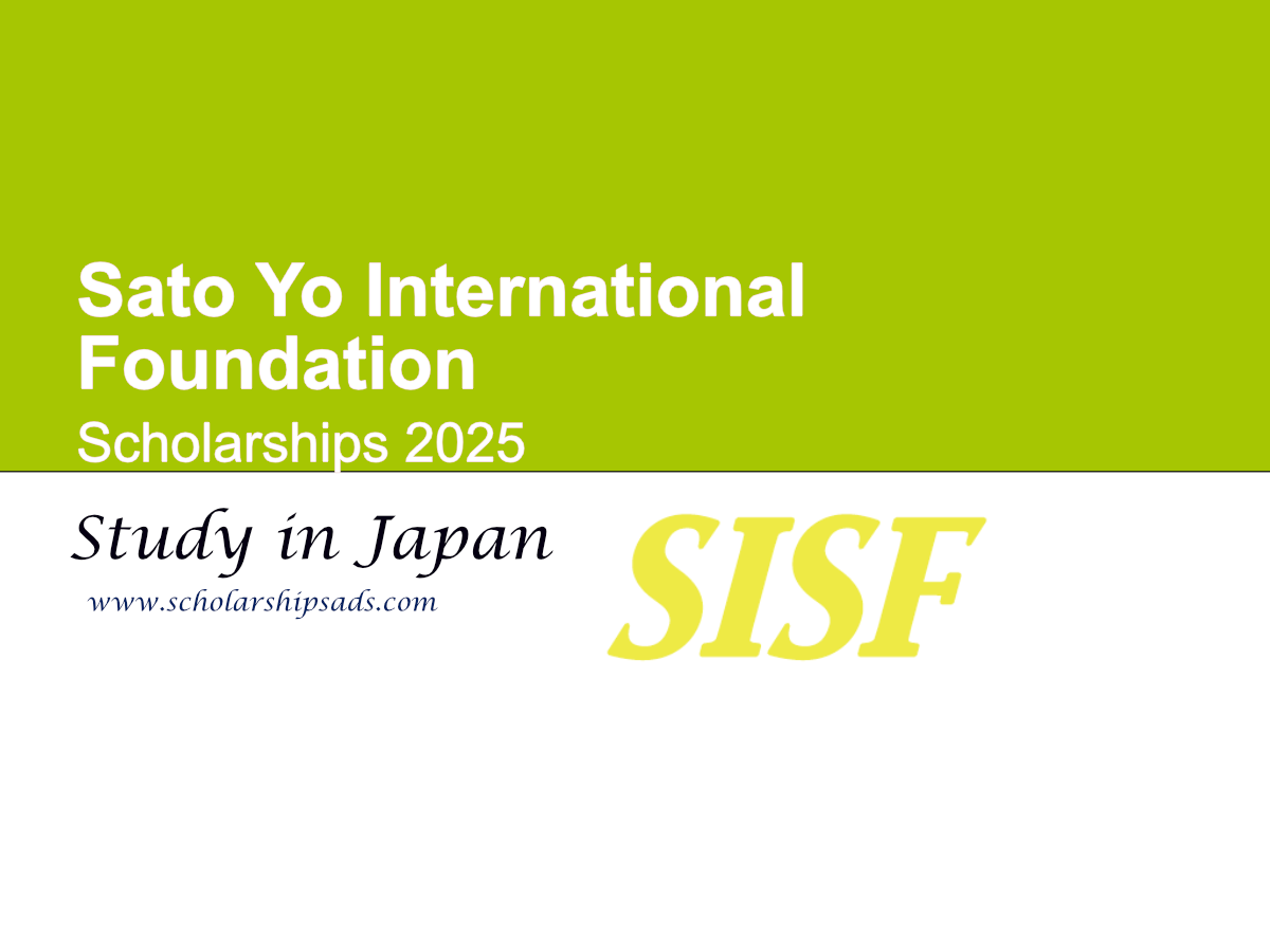 Sato Yo International Foundation Japan Scholarship 2025 (Fully Funded)