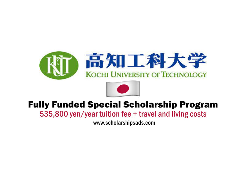 Kochi University of Technology Fully Funded Special Scholarships.