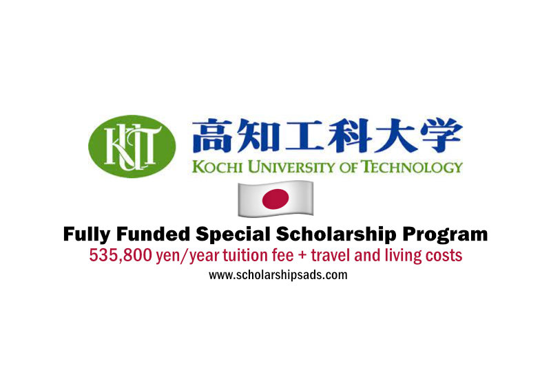  Kochi University of Technology Fully Funded Special Scholarships. 