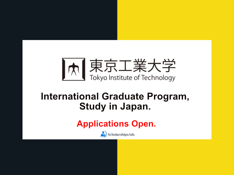  International Graduate Program for International Students, Study in Japan. 