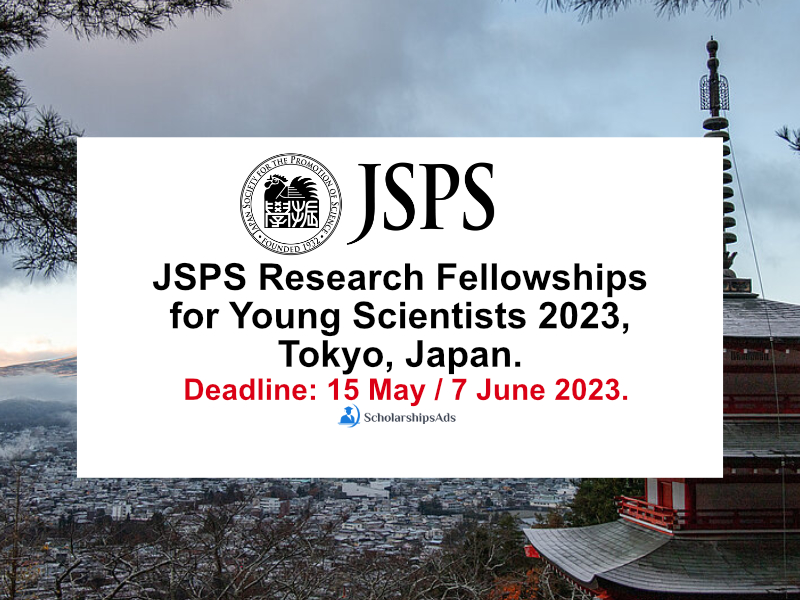 JSPS Research Fellowships for Young Scientists 2023, Tokyo, Japan.