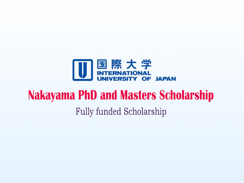  Nakayama Scholarships. 