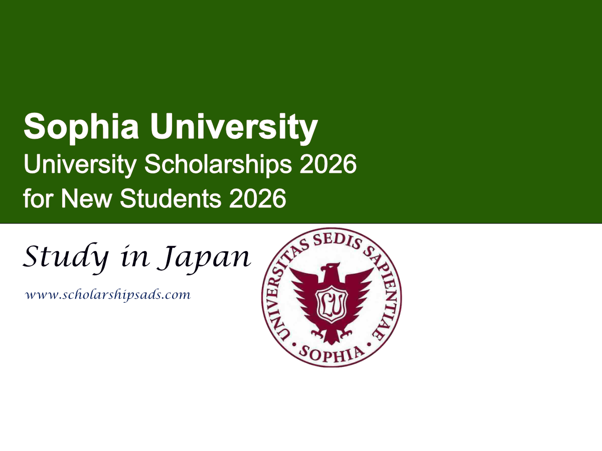 Japan Sophia University Scholarships 2026 for New Students 2026