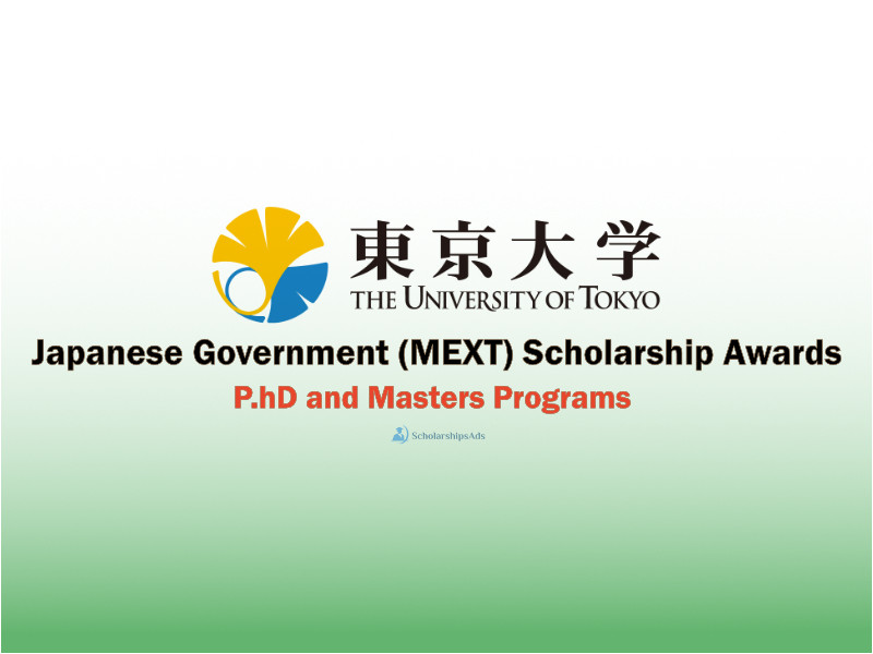  Japanese Government (MEXT) Scholarships. 