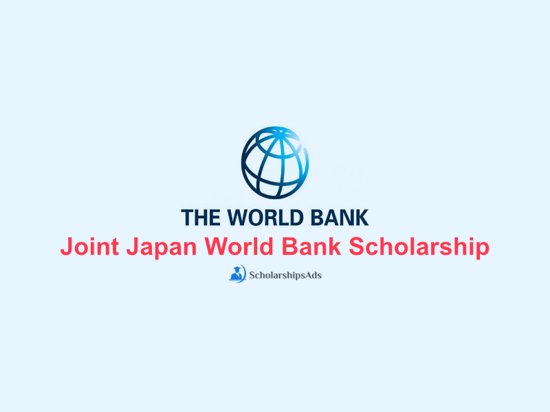 Joint Japan World Bank Graduate Scholarships.